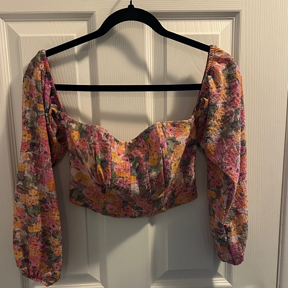 Wild Fable Floral Long Sleeve Women's Top XS